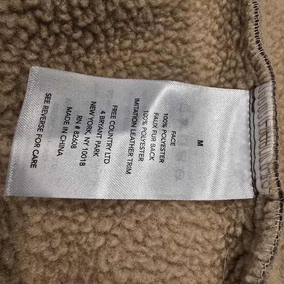Mens Free Country Khaki Jacket with Hood Sz M - Picture 7 of 11